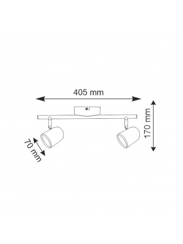 Lampa sufitowa RAWI 2 18312