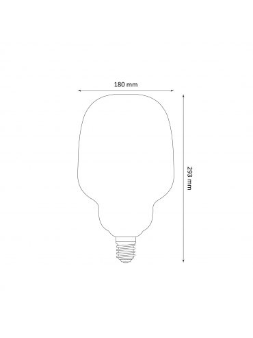 Żarówka dekoracyjna DECOVINTAGE LED Filament S180 Amber E27 4W 260lm, 1800K 17858