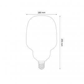 Żarówka dekoracyjna DECOVINTAGE Led Filament S180 Smoke E27 4W 50lm Extra WW 17865