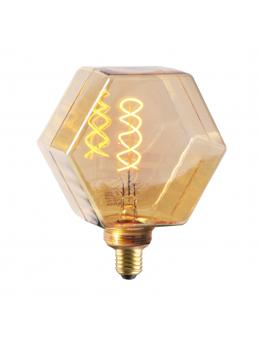 Żarówka dekoracyjna DECOVINTAGE Led Filament LB160 Amber E27 4W 260lm 1800K 17889