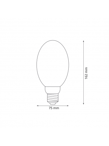 Żarówka dekoracyjna DecoVintage Led B75 Amber Pillar E27 4W 200lm 1800K 17704