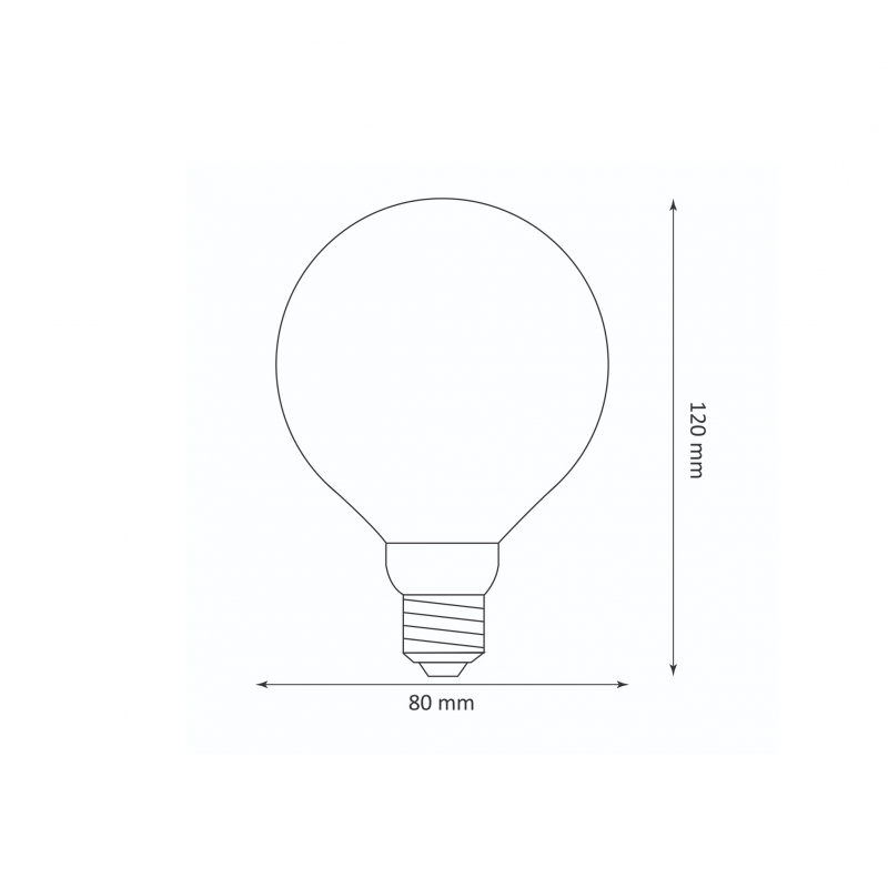 Żarówka dekoracyjna DecoVintage Led G80 Amber Pillar E27 4W 200lm 1800K 17711
