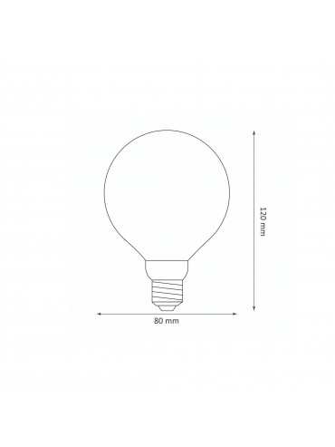 Żarówka dekoracyjna DecoVintage Led G80 Amber Pillar E27 4W 200lm 1800K 17711