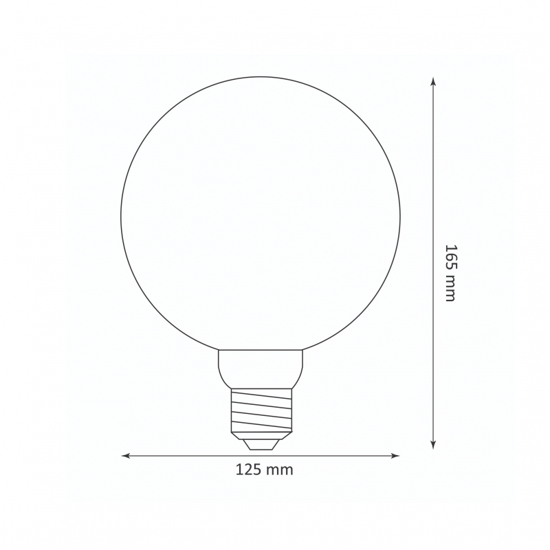 Żarówka dekoracyjna DecoVintage Led G125 Amber Pillar E27 4W 200lm 1800K 17735