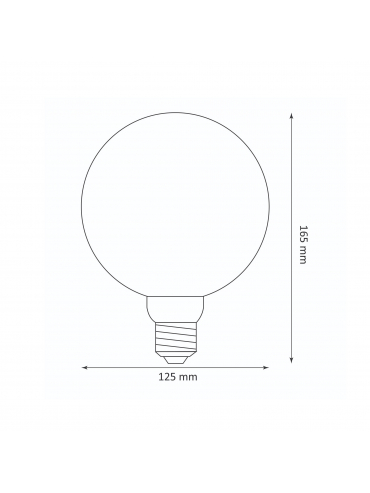 Żarówka dekoracyjna DecoVintage Led G125 Amber Pillar E27 4W 200lm 1800K 17735