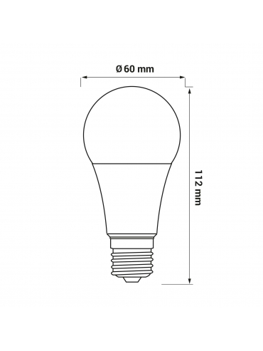 Żarówka LED ORO-ATOS-E27-A60-12W-DW 4000K