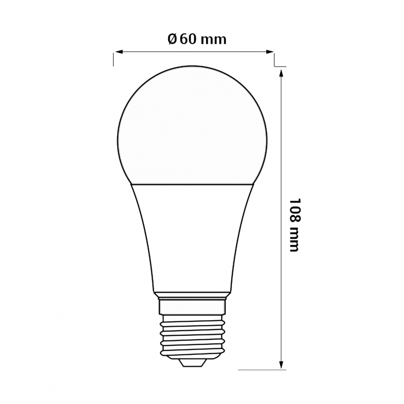 Żarówka LED ORO-ATOS-E27-A60-7,5W-CW 6500K