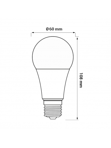 Żarówka LED ORO-ATOS-E27-A60-7,5W-CW 6500K