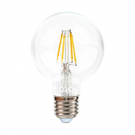 Żarówka LED ORO-E27-G80-FL-CLARO-6W-DIMM-DW 4000K