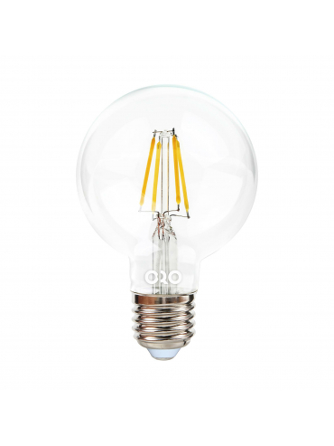 Żarówka LED ORO-E27-G80-FL-CLARO-6W-DIMM-DW 4000K