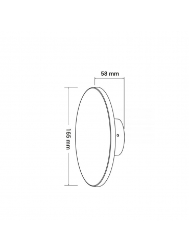 Kinkiet zewnętrzny ORO-FALENA-8W-2-DW