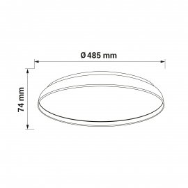 Lampa sufitowa ORO-NUBE-BLACK-60W-DW