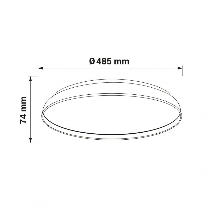 Lampa sufitowa ORO-NUBE-BLACK-60W-DW