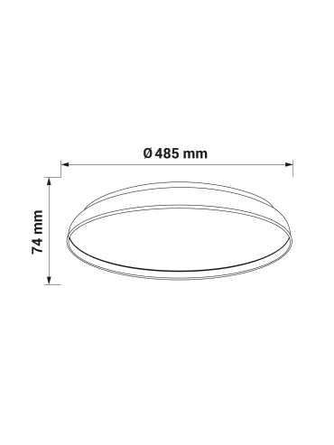Lampa sufitowa ORO-NUBE-BLACK-60W-DW