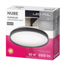 Lampa sufitowa ORO-NUBE-BLACK-60W-DW