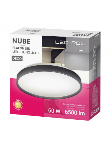 Lampa sufitowa ORO-NUBE-BLACK-60W-DW