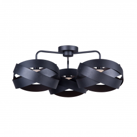 Lampa sufitowa TORNADO 3-punktowa czarna