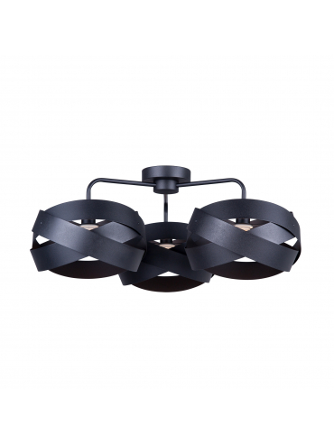 Lampa sufitowa TORNADO 3-punktowa czarna