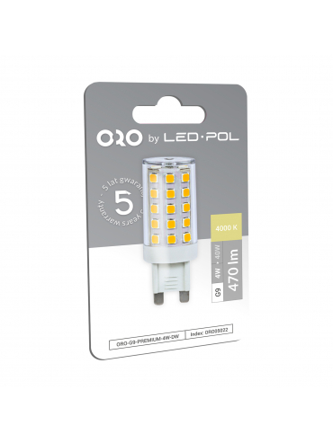 Żarówka ORO-G9-PREMIUM-4W-DW 4000K