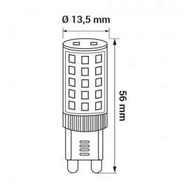 Żarówka ORO-G9-PREMIUM-4W-WW 3000K