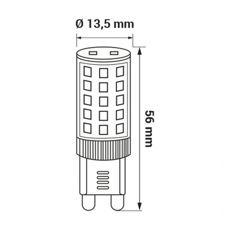 Żarówka ORO-G9-PREMIUM-4W-WW 3000K