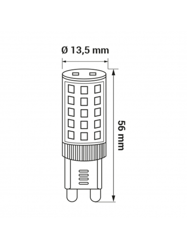 Żarówka ORO-G9-PREMIUM-4W-WW 3000K