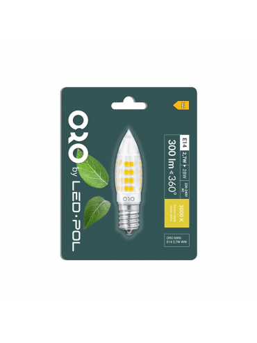 Żarówka ORO MINI E14 2,7W WW