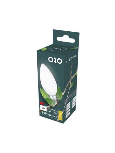 Żarówka ORO-E14-C37-TOTO-3,5W-WW	3000K