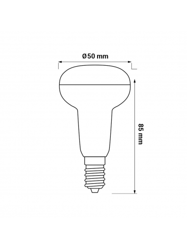 Żarówka ORO-E14-R50-5W-DW	4000K