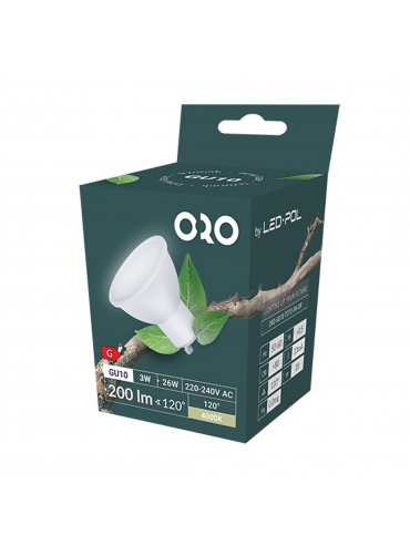 Żarówka ORO-GU10-TOTO-3W-DW 4000K