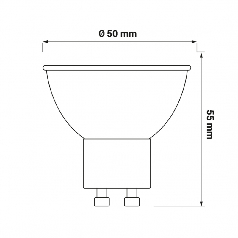 Żarówka ORO-GU10-TOTO-3W-CW 6500K