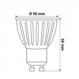 Żarówka ORO-GU10-LUPO-7W-DW-II 4000K