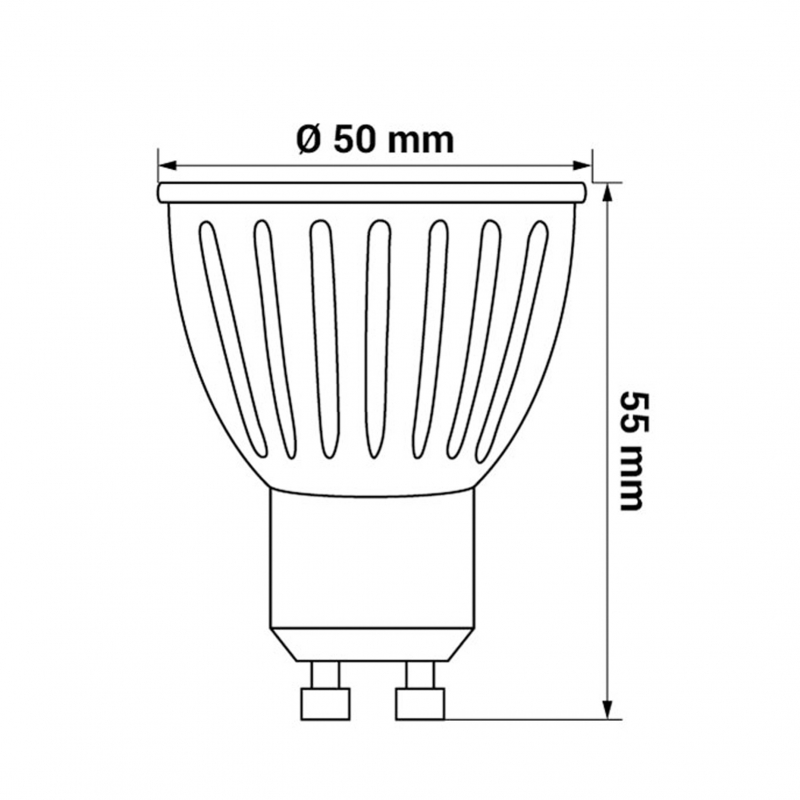 Żarówka ORO-GU10-LUPO-7W-DW-II 4000K