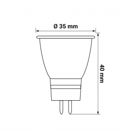 Żarówka ORO-MR11-1,8W-DW 4000K