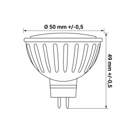Żarówka ORO-MR16-SIX-6W-BC 3000K