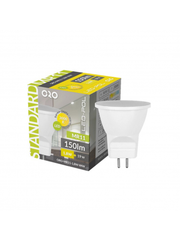 Żarówka ORO-MR11-1,8W-WW	3000K