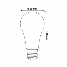 Żarówka ORO-E27-A60-WIFI-DRIVE-9W-RGBW