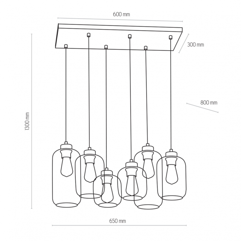 Lampa wisząca MARCO GREEN 3328