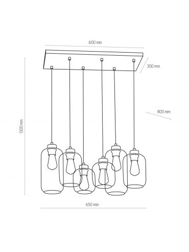 Lampa wisząca MARCO GREEN 3328