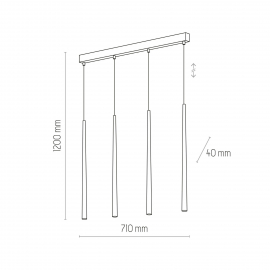 Lampa wisząca PIANO 6422