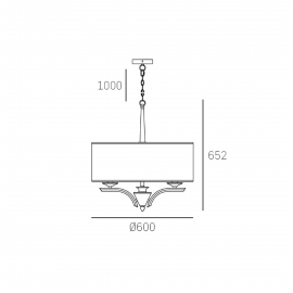 Lampa wisząca ATLANTA P05797AU