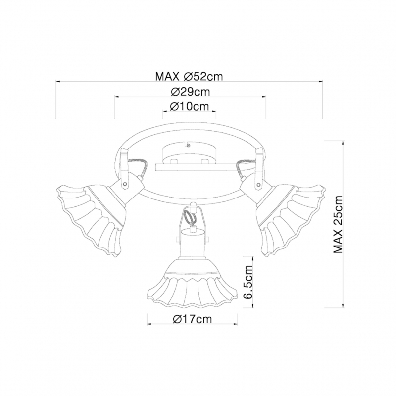 Lampa sufitowa JOWITA 54050-3