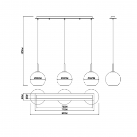 Lampa wisząca ADARA 15462H2