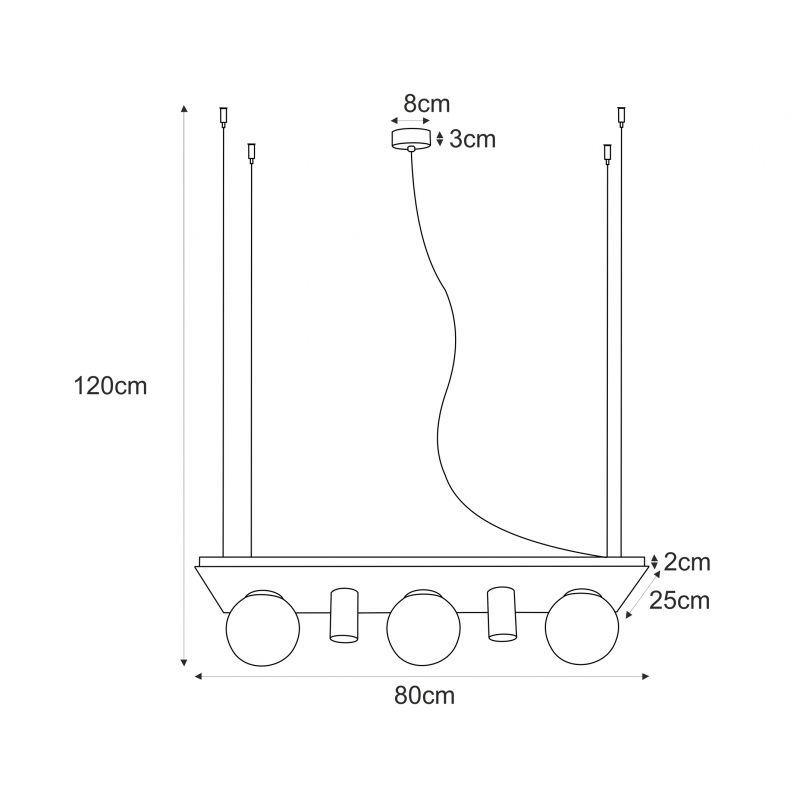 Lampa wisząca PLANT SHELF 5555