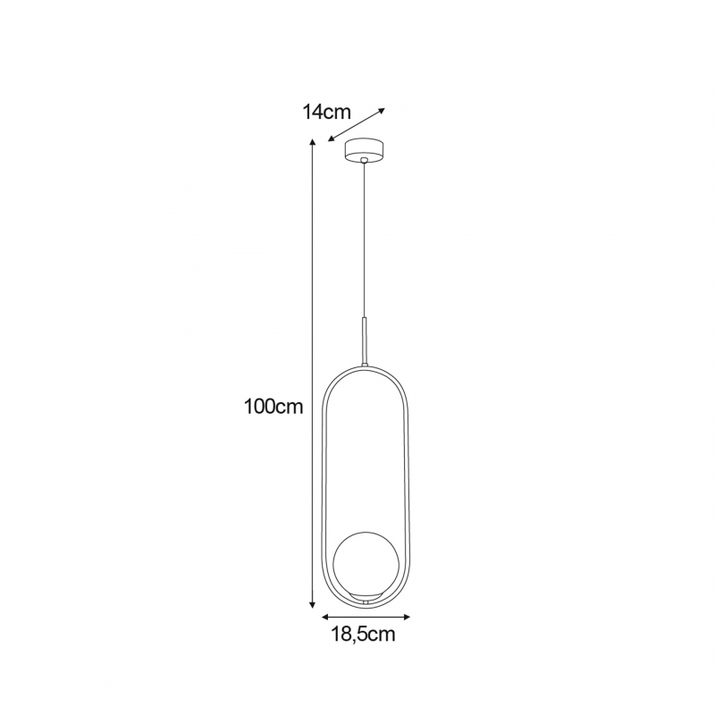 Lampa wisząca DAVOS K-5110