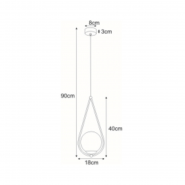 Lampa wisząca NEVE BLACK K-4770