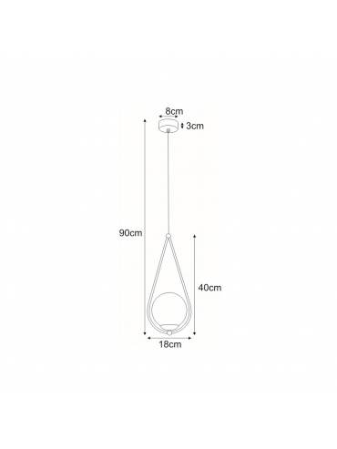 Lampa wisząca NEVE GOLD K-4775