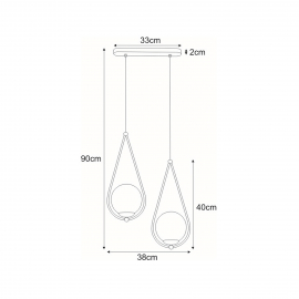 Lampa wisząca NEVE BLACK K-4771