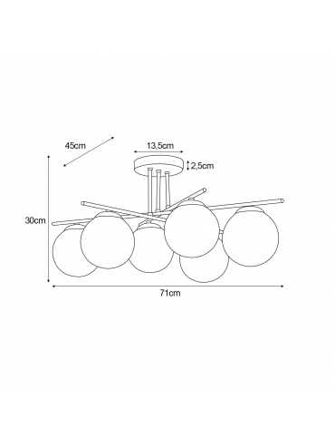 Lampa sufitowa DELTA K-5162