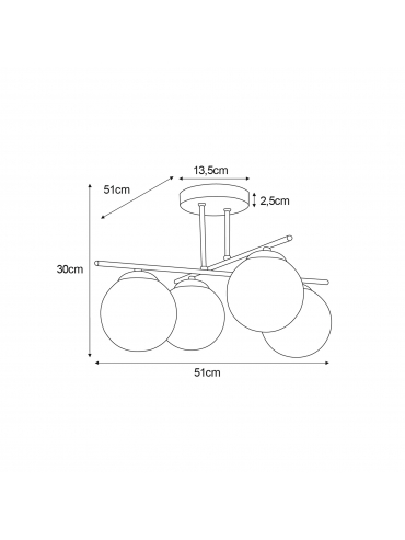 Lampa sufitowa DELTA K-5161